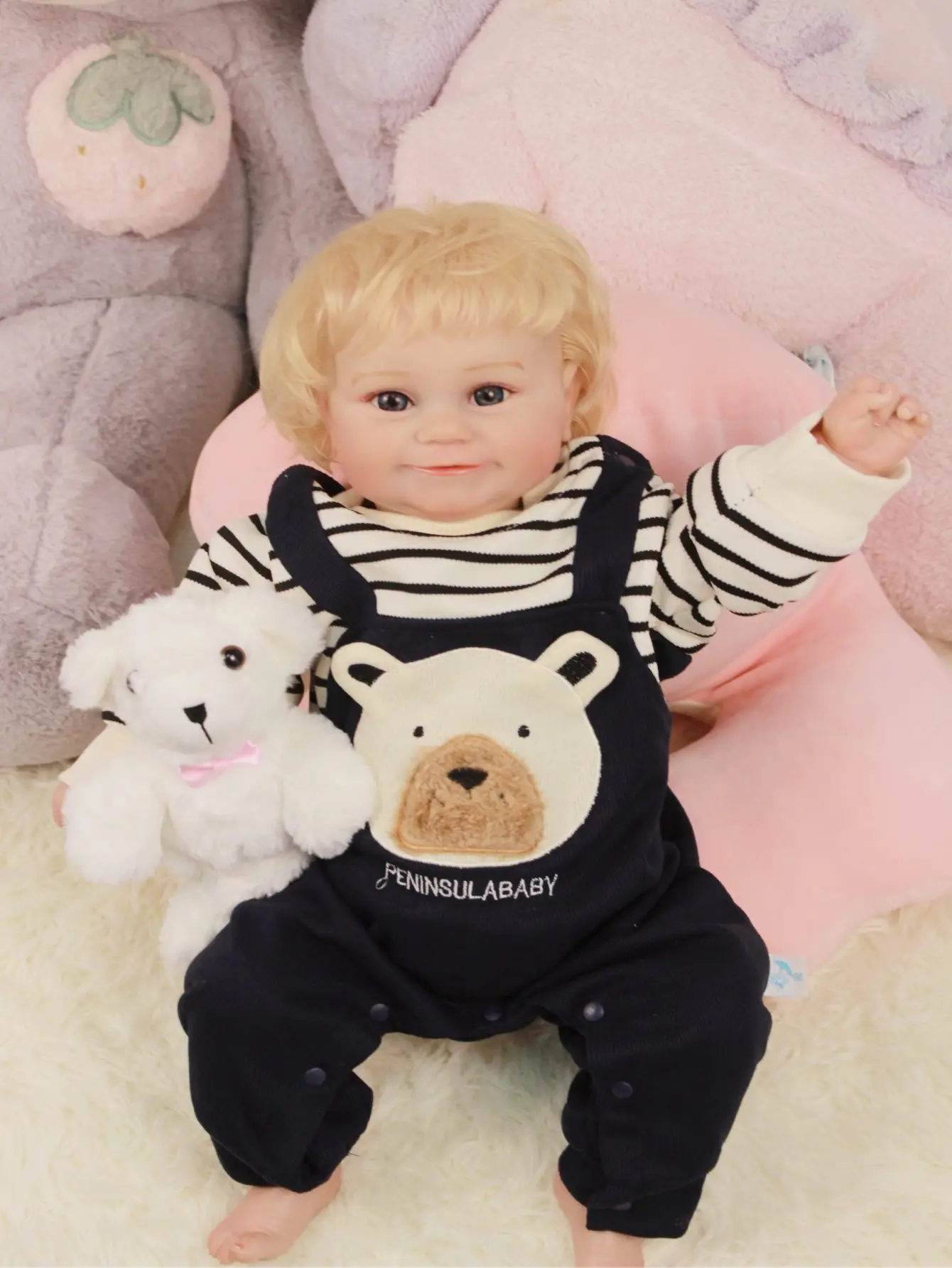 50 cm Silicone Reborn Doll Soft Cloth Case/Unisex/Realistic Doll/True Vienna/Live/Children Gifts