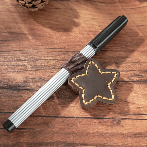 Imagen 2 del producto Clip magnético de cuero genuino para marcapáginas, soporte multifuncional para marcadores de libros, accesorio, divisor de páginas de libros de doble cara, papelería