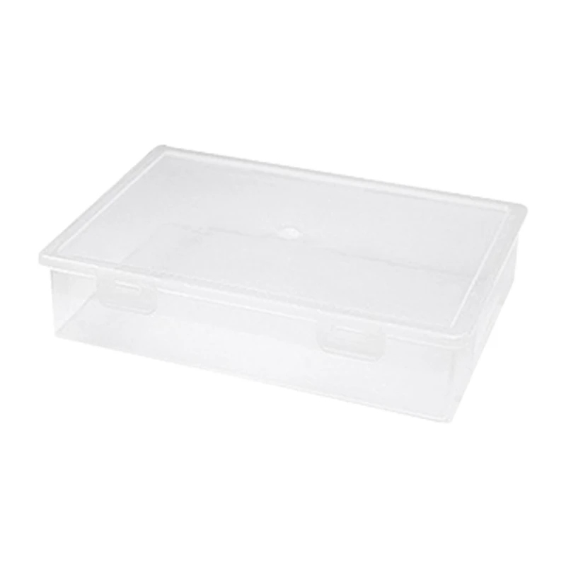 Plastic File Organizer Transparent Square Storage Box A4 Storage Box File Storage Box