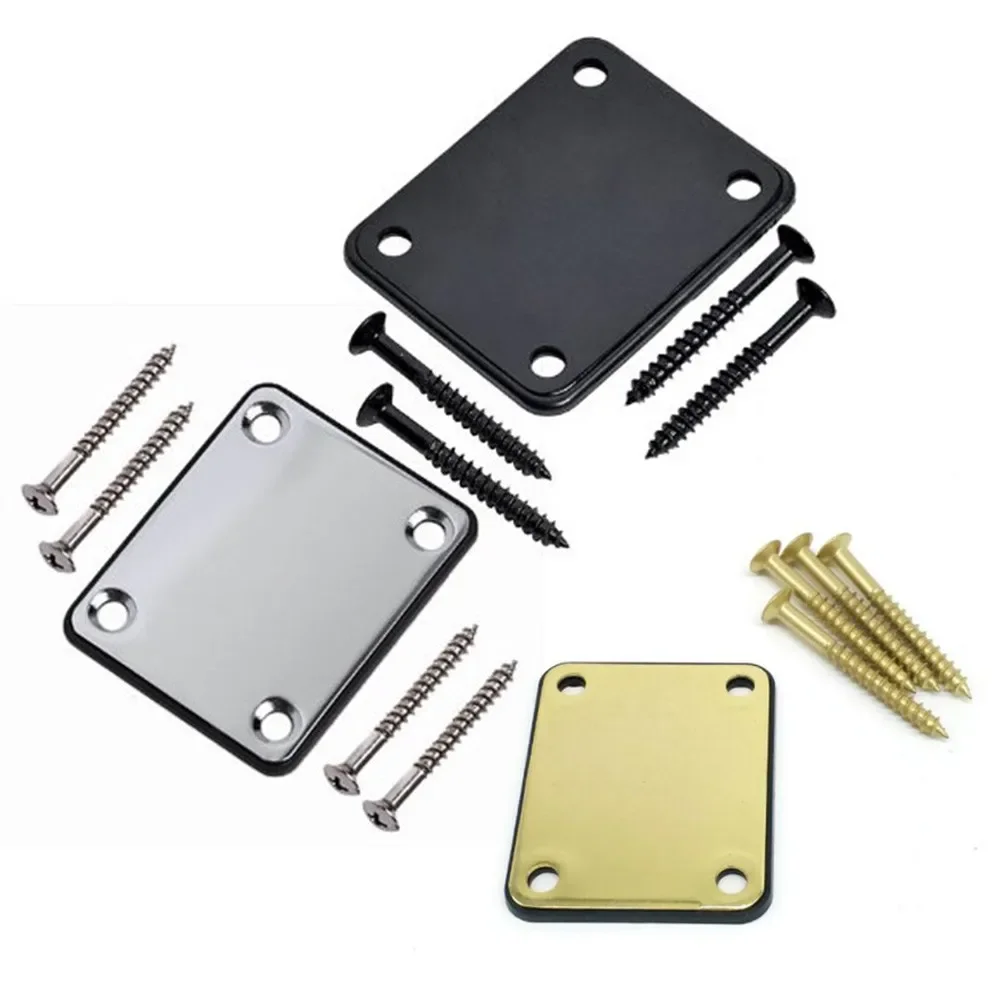 High Quality Electric Guitar Neck Backing Plate Reinforcement Plate Metal Bass Neck Strength Connect Board Guitar Accessories