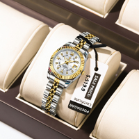 POEDAGAR Luxury Women's Watches Waterproof Luminous Date Ladies Wristwatch Stainless Steel Elegant Quartz Watch For Women Reloj