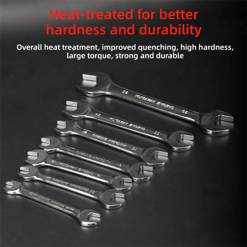 6-32mm Double Open End Wrench Hand Tools Combination Wrench Set Hex Spanner Wrench for Hex Nuts Car Repairing Tool view 3