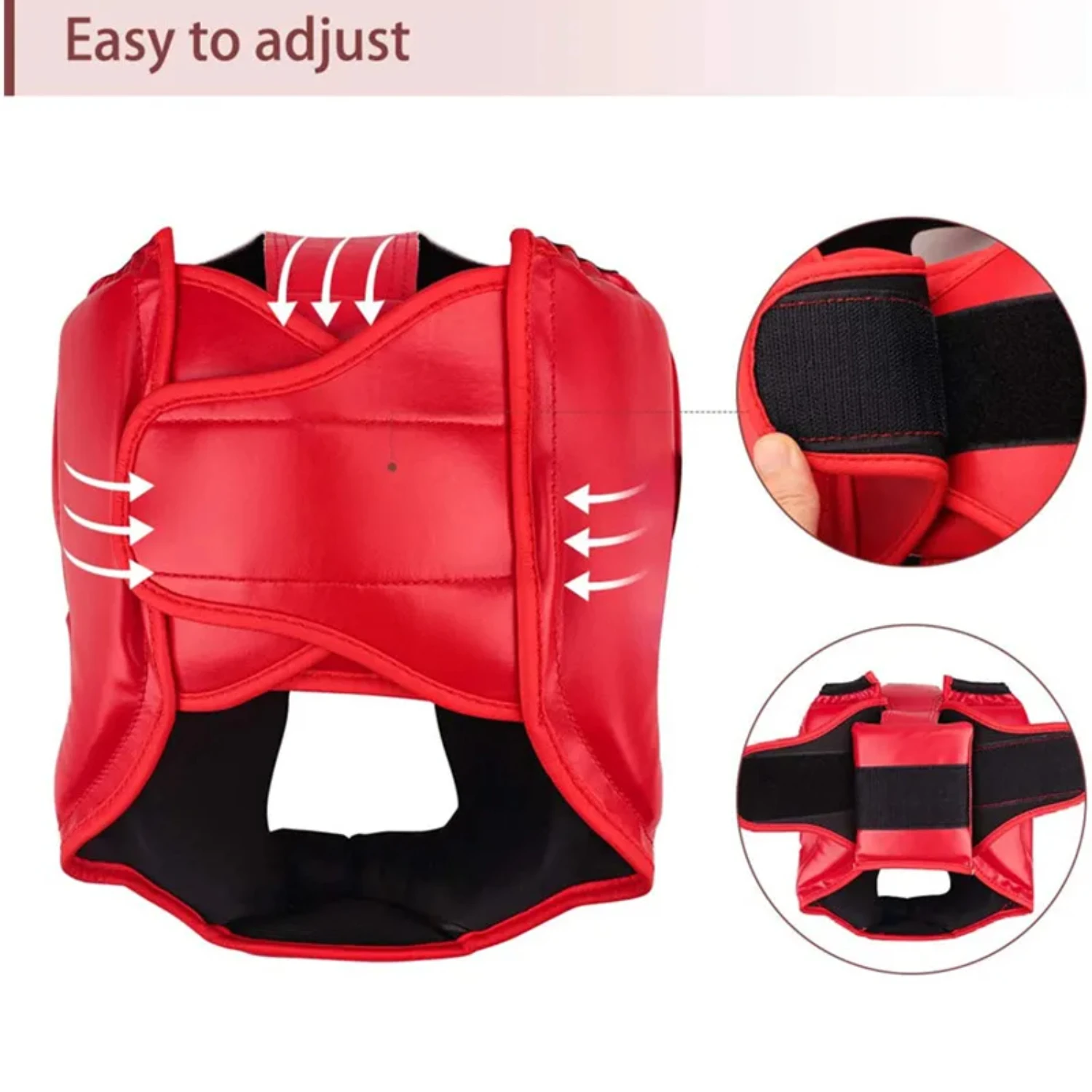 Copricapo da boxe Bambini Adulti, PU Karate Muay Thai Guantes De Boxeo Free Fight MMA Training Boxe Sicurezza Helment