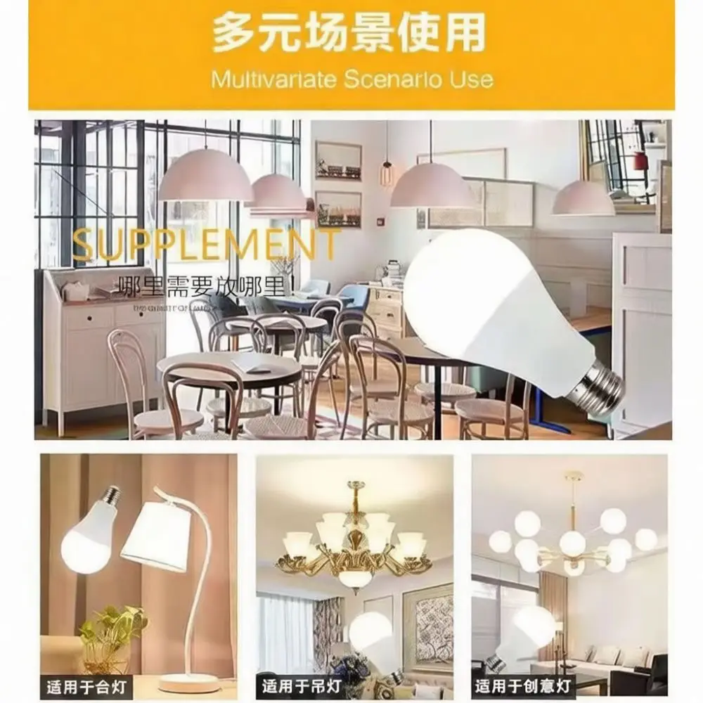 Professional LED Bulb A60 Lamp E27 B22 3W 24W Energy Efficiency Plastic Aluminum Stable Lighting For House Room