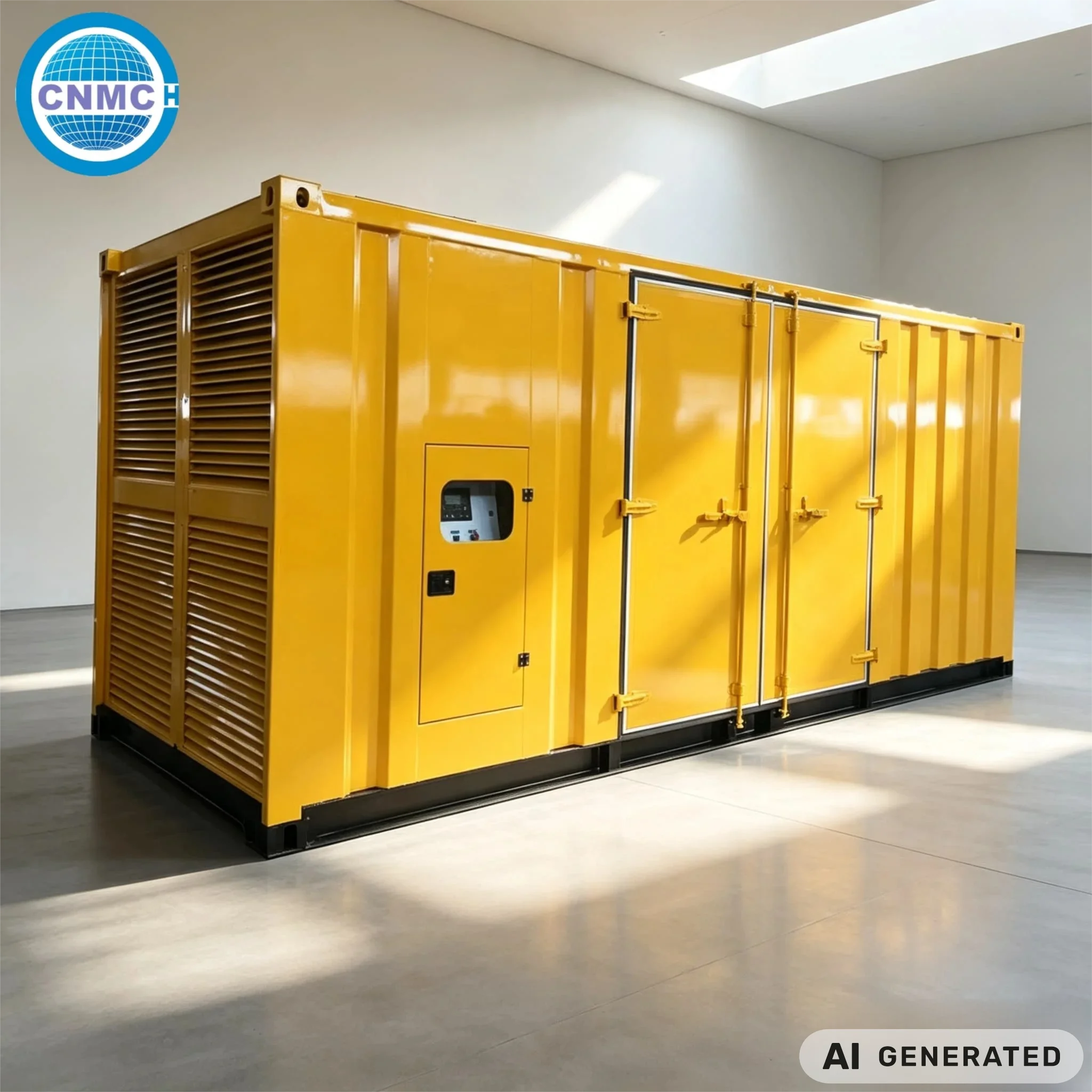 300KW 500KW 1000KW Container Type Diesel Generator 13.8kV 60HZ Generator Baudouin Electric Data Center UL 2200 EPA Certified