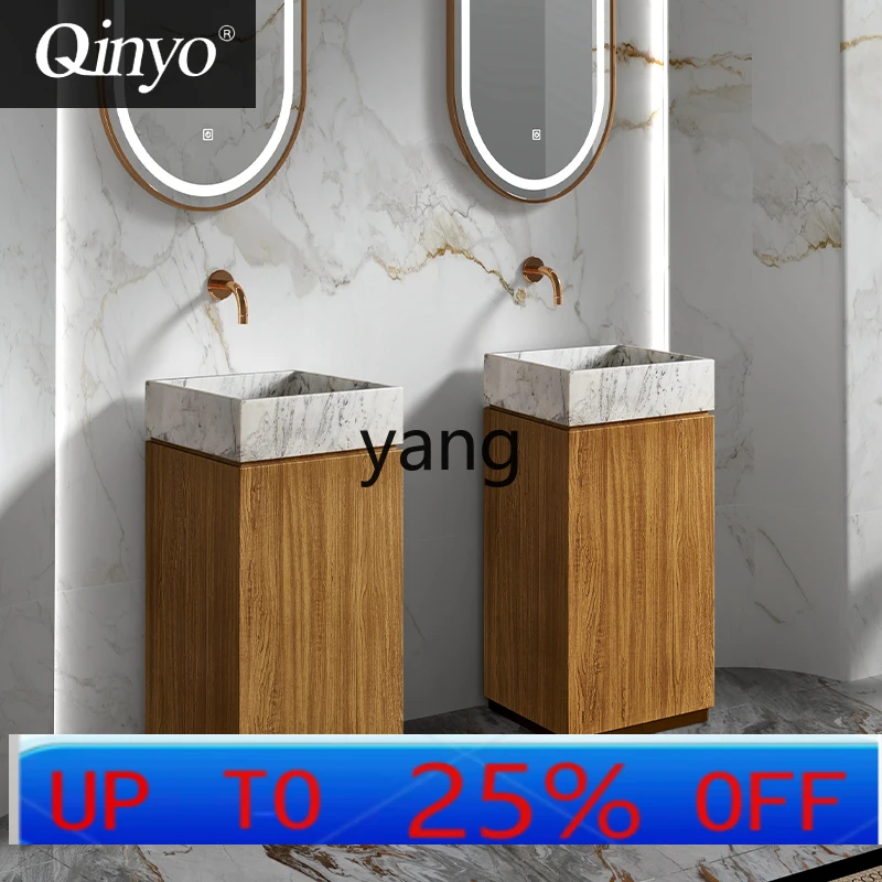 LTT Italian wood grain column wash basin B & B hotel vertical