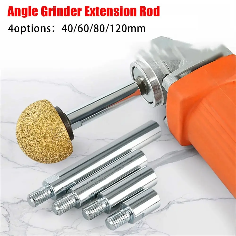 1Pcs Polishing Accessories Angle Grinder Adapter Rod M10 Thread Shaft Extension Rod For Model 100 125 Angle Grinders