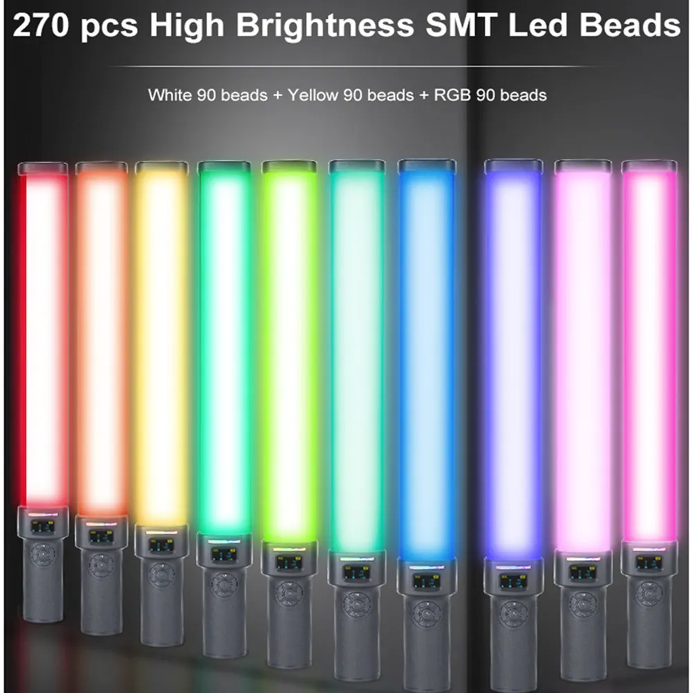 

New High Power VL270 RGB Handheld Light Wand LED RGB Stick 2500-9000K Photography Lighting Tube Light for Video Vlog Studio Lamp