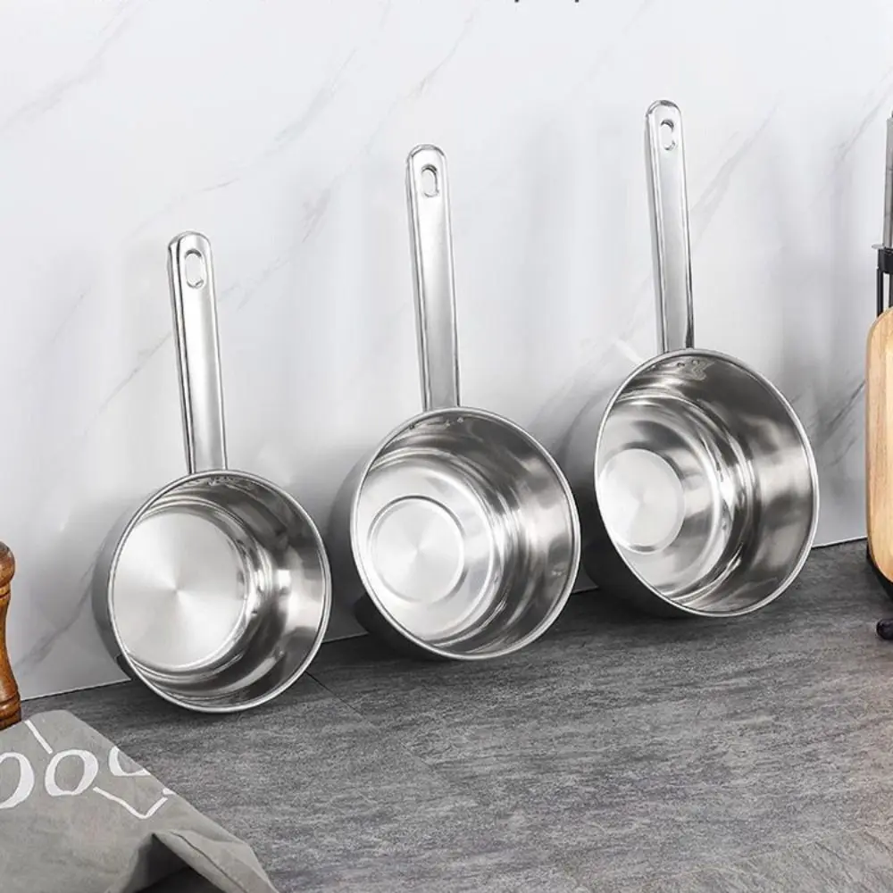 

Tableware Long Handle Stainless Steel Water Ladle Rustproof Pan Water Scoop Thicken Lightweight Milk Pot Noodle