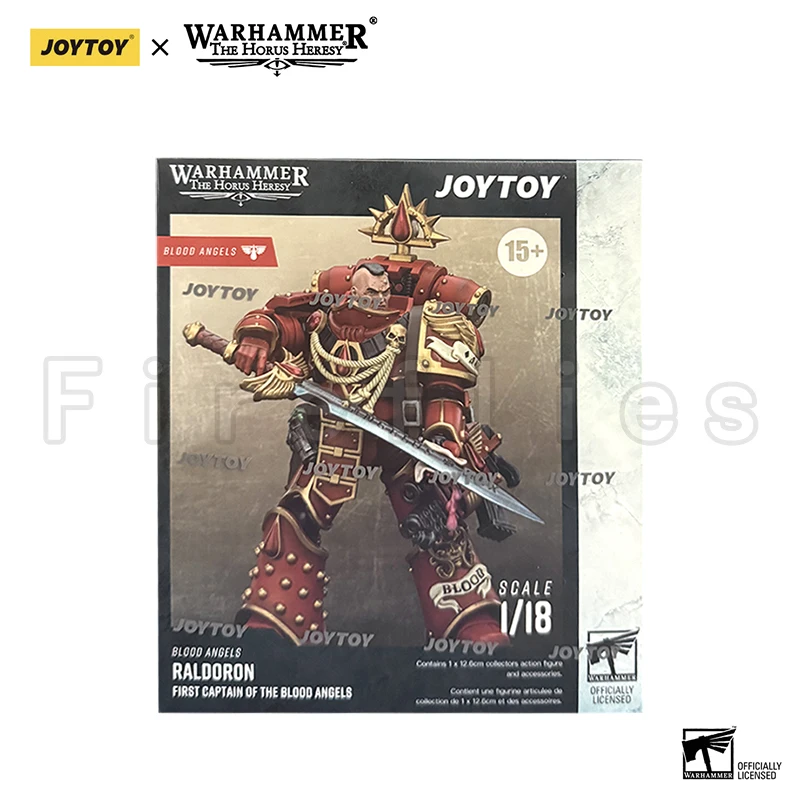 1/18 JOYTOY Action Figure De Horus Heresy Blood Angels Raldoron Eerste Kapitein van de Blood Angels Anime Model Speelgoed
