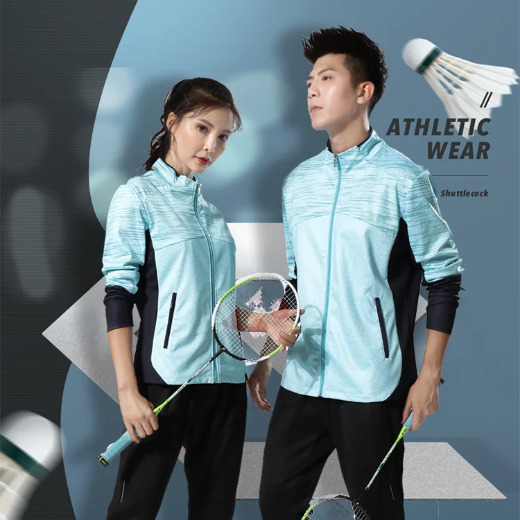 

Autumn/Winter Long-Sleeved Set Men's Table Tennis Quick-Dry Running Sportswear Jacket Badminton Professional Training Clothing