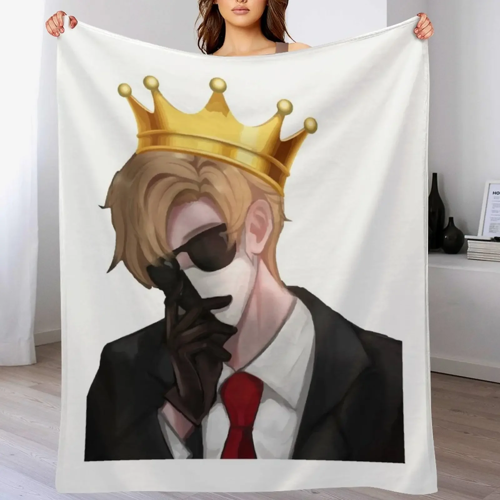 Ranboo Merch,RANBOO Throw Blanket Warm Flannel Blanket for Couch Chair Bedroom