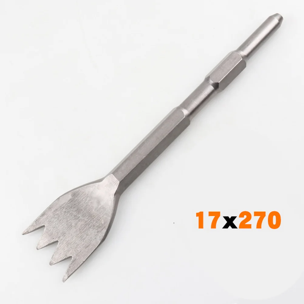 

Многозубчатая насадка-зубило для штробления бетона, серебристое, с шестигранным хвостовиком, для строительных и ремонтных работ