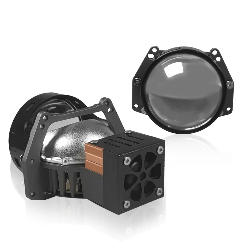 

Car Headlight Retrofit Kit 3 Inch Bi LED Projector Lens 12V 90W 6000K 25000Lm Hi Lo Beam