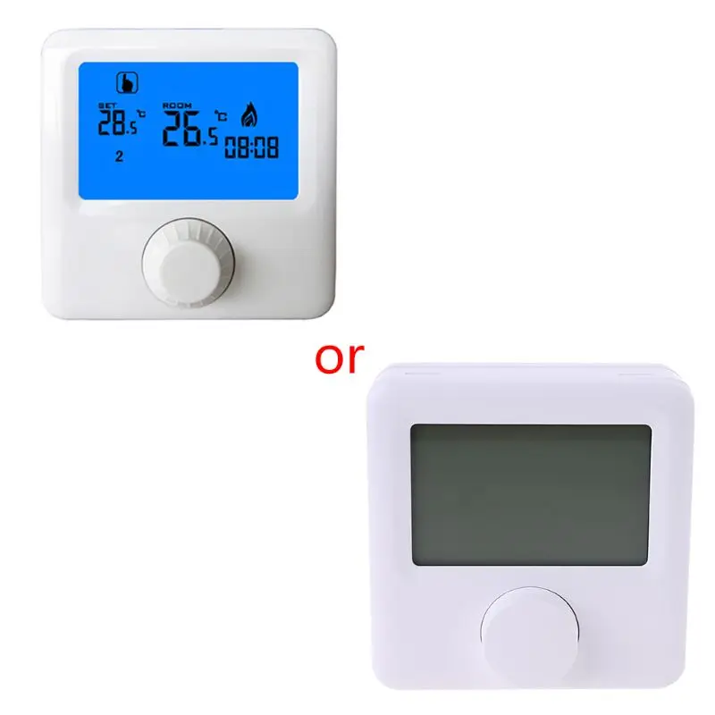 E7CD LCD Display Wall-hung Gas Boiler Thermostat Weekly Programmable Room Heating Dig