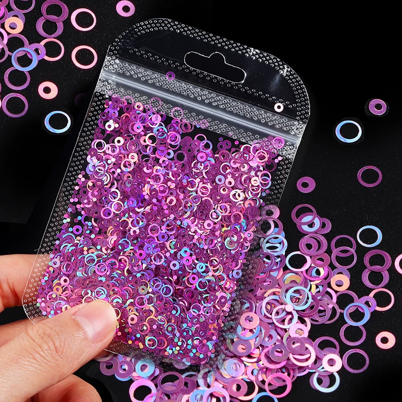 Holographische Blase Glitter Für Harz Füllstoff Hohl Kreis Pailletten Epoxidharz Füllung Zubehör Harz Shaker Füllstoff DIY Handwerk