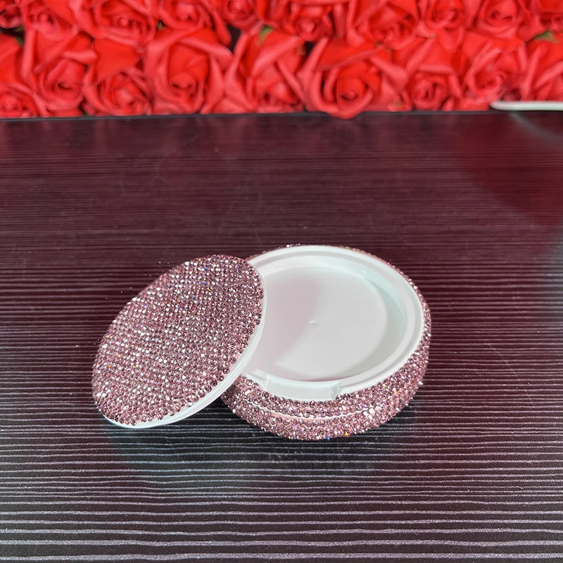 Bling Diamond Snus Can 2 Layer Storage Case With Lid Snuff Box Cigarettes Organize Container Tobacco Smoking Accessories