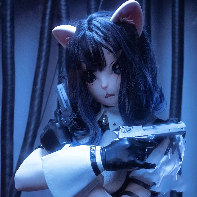 Máscara de gato bonita personalizable, media cabeza de resina/cabeza completa o máscara Kigurumi BJD, Cosplay de Anime, máscara de animal bonita Kig