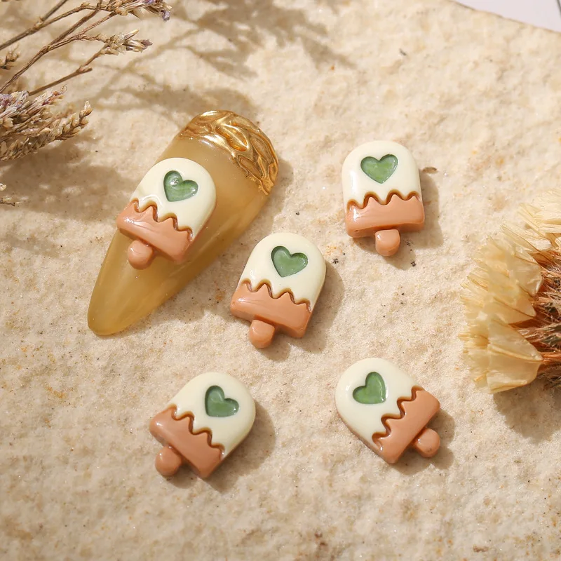 10Pcs Mini Corgi Puppy Nail Resin Accessories 3D Kawaii Cartoon Forest King Tiger Nail Decorations Manicure Animal Parts Charms