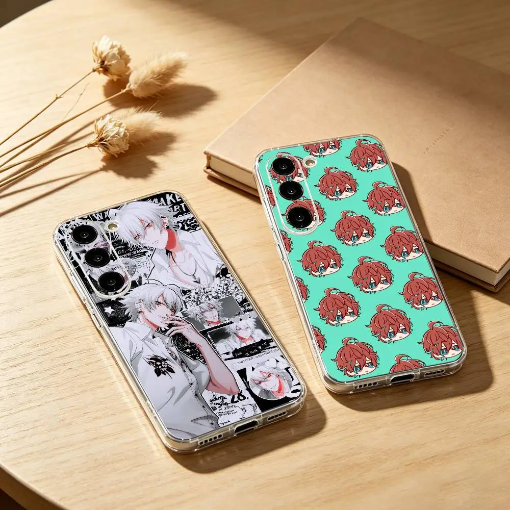 Funda para teléfono H-Hypnosis Mic para Samsung Galaxy A91,80,73,72,71,53,52,32,31,22,21s,20, funda transparente