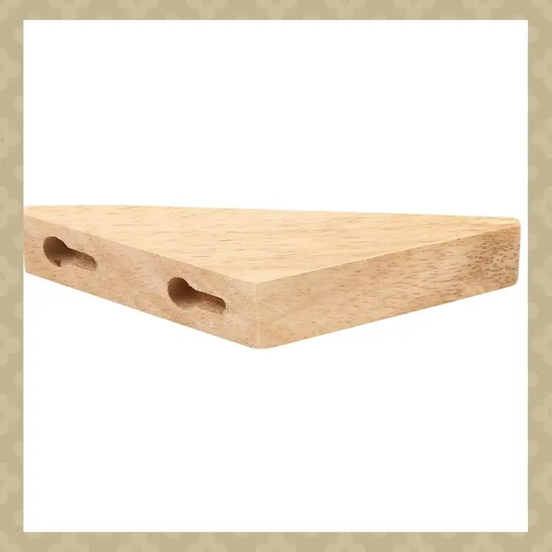 

AB45 24Pcs Natural Wood Clothes Hanger Wall Mounted Coat Hook Decorative Key Holder Hat Scarf Handbag Storage Hanger