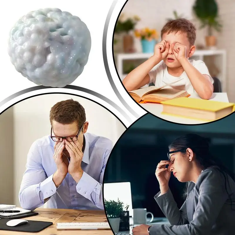 الإجهاد الإغاثة ضغط الكرة تململ لعبة ضد الإجهاد ألعاب حسية للبالغين الاطفال لينة بطيئة ارتفاع إسحق صاخبة كرات الإجهاد هدية