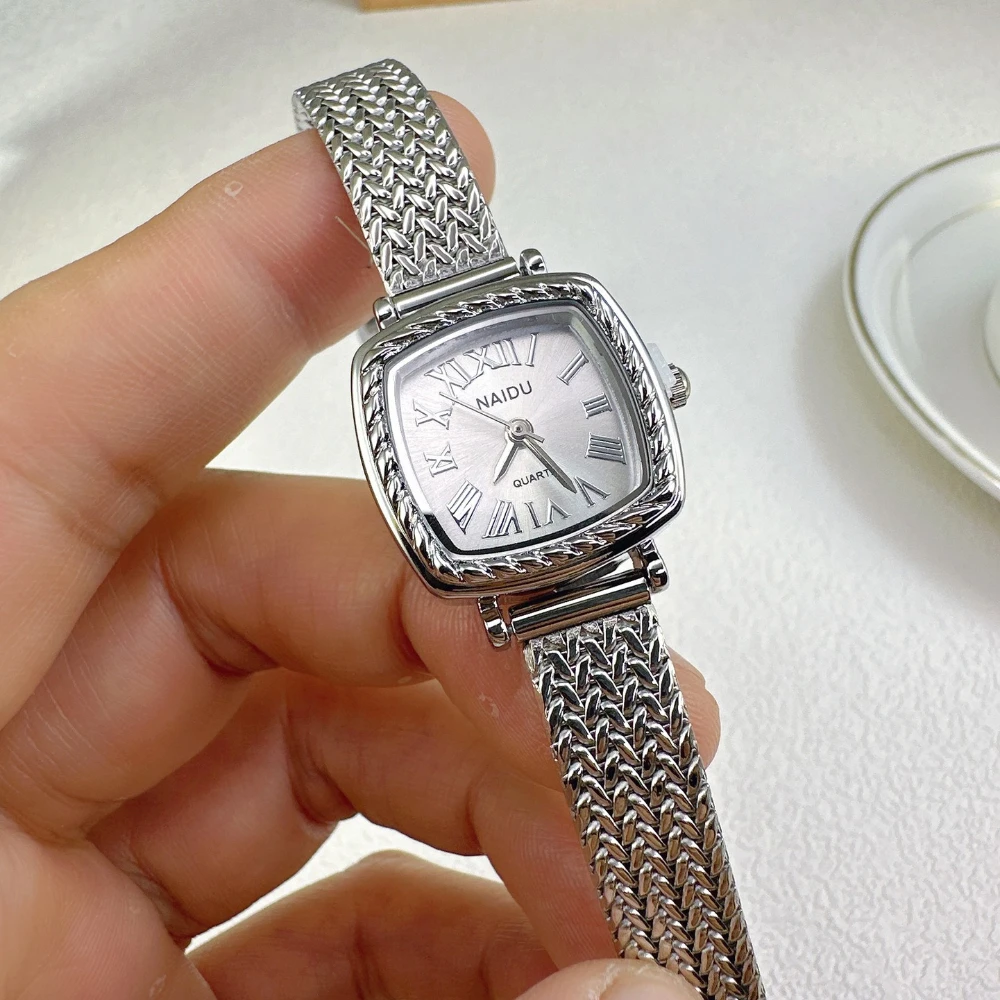 المرأة الشهيرة العلامة التجارية ساعة كوارتز فاخرة الفولاذ المقاوم للصدأ حزام ساعات المعصم Relojes Para Mujer دروبشيبينغ الهدايا Montre فام #4