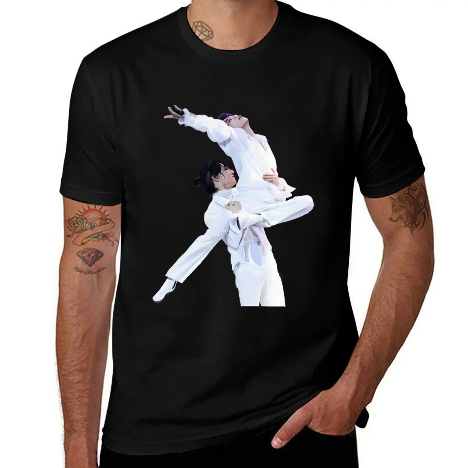 

shirt cotton shirt graphic Black for 1 t man brand men T-Shirt 100% Swan t t Jikook custom luxury T-Shirt print shirts