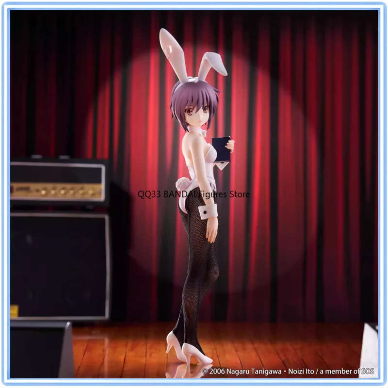 

Original BiCute Bunnies Anime Suzumiya Haruhi No Yuuutsu Nagato Yuki Bunny Girl Action Figure Cute Model Desktop Collectible