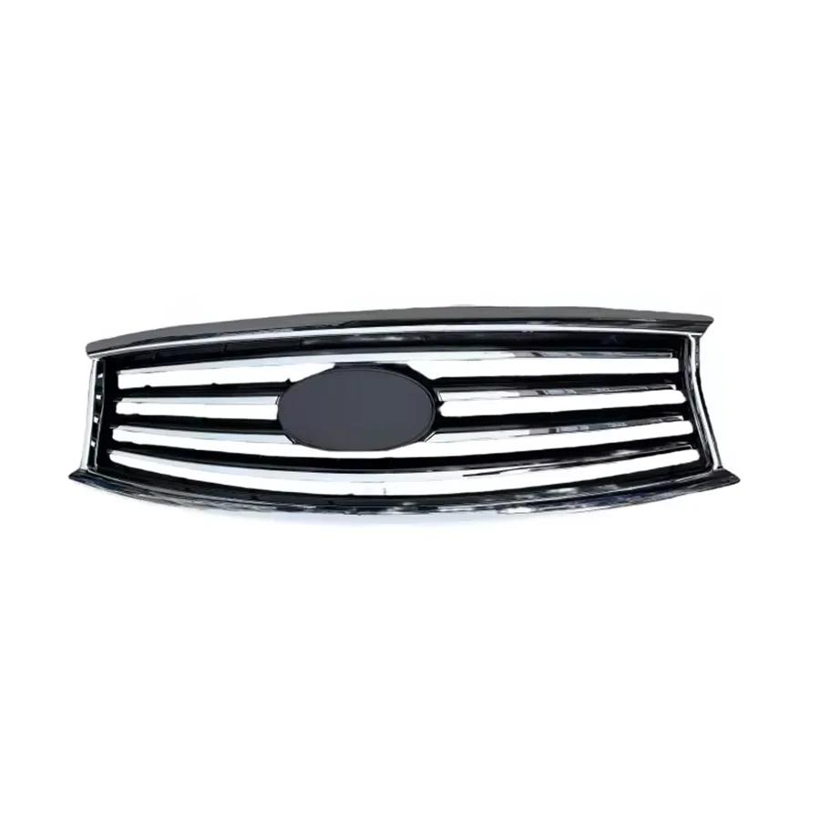 

for Infiniti grille (horizontal bar version) High-gloss black mesh core + bright bars + electroplated frame OE 62070-3EV1B
