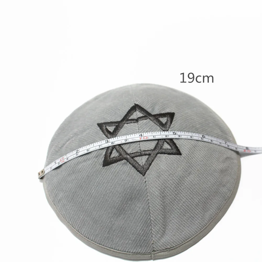 Star of David Kipa Embroidery Hat Jewish Kippa Yarmulkes Cotton Kippot Beanies Judaism