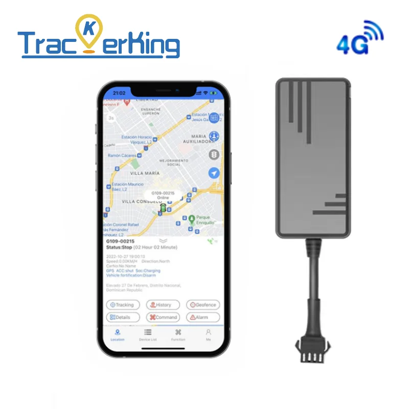 J16 4G+2G TrackerKing GPS Tracker for Car Anti-Theft Real-Time Tracking Device With Anatel Certified