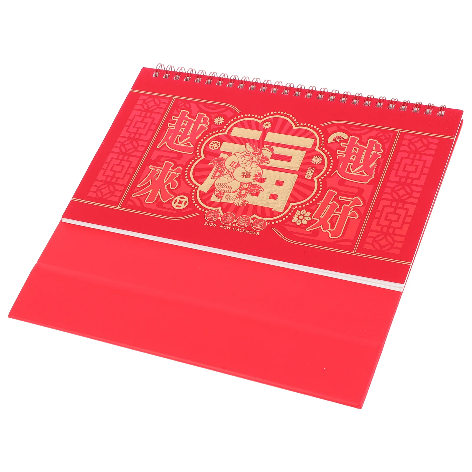الأحمر 2026 الحصان العام تقويم مكتبي صغير الدائمة الوجه التقويم متعدد الأغراض مخطط شهري الجدول اليومي مكتب المنزل