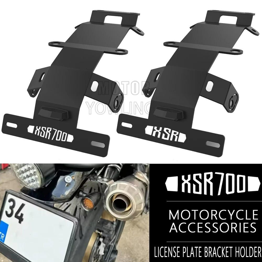 Für Yamaha XSR700 2015-2024 2025 Kennzeichenhalter Hinten Schwanz Rahmen Fender Eliminator Halterung XSR700 Motorrad Zubehör