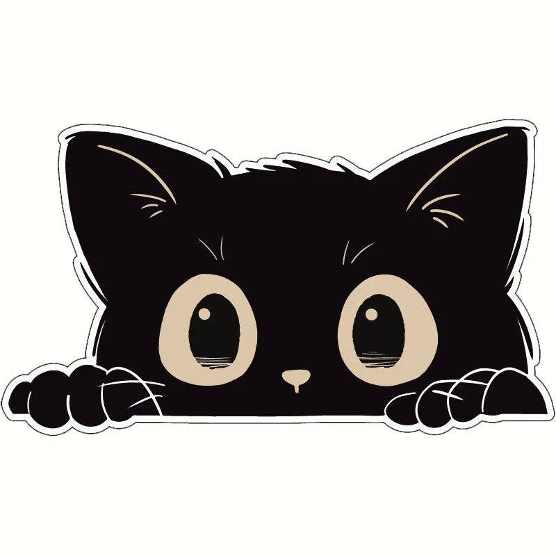 Creative car stickers sneak peek at black cat stickers Vinyl Decal Car Accessories