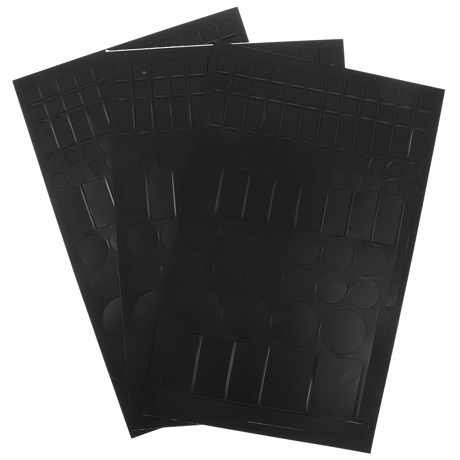 

3Sheets BlackoutStickers LightBlocking ElectronicCoverStickers LEDDimming PVCBlockers forTVComputerSpeakerIndicators