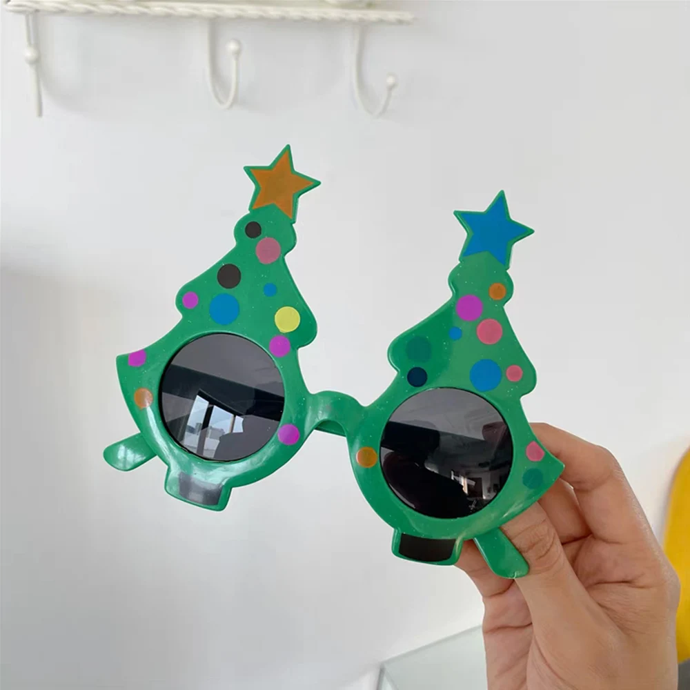 New Year 2025 Glasses Frame Photobooth Props Merry Christmas Ornaments Xmas Navidad Gifts happy New Year Eve Party Decorations