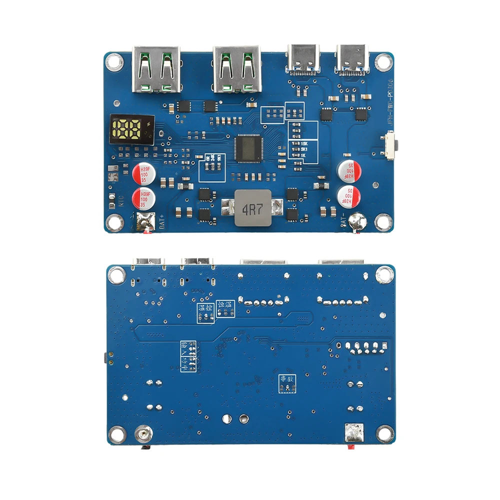 

100 Вт быстрая зарядка мобильный модуль питания DIY зарядка Treasure 2-6S защита литиевой батареи поддержка материнской платы MPPT QC PD AFC