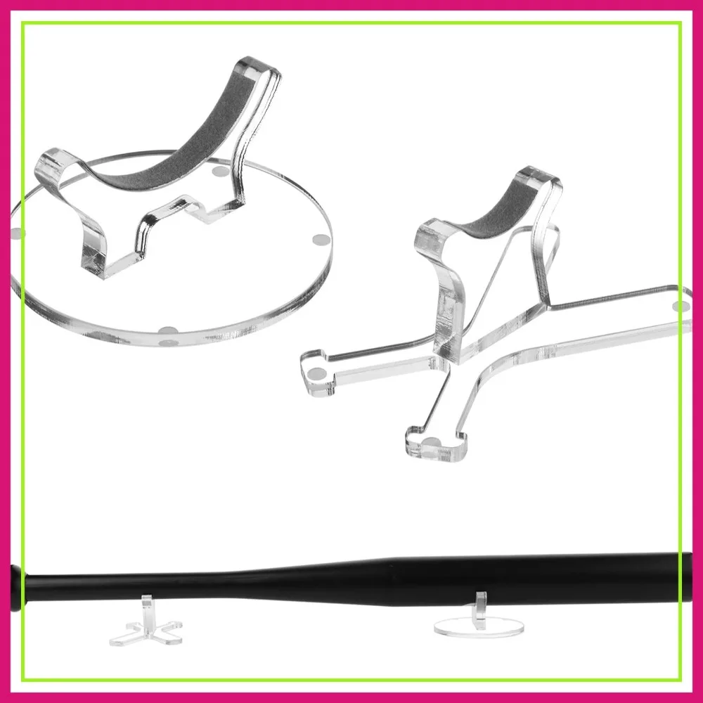 

Desktop Baseball Bat Stand Display Holder, Acrylic Softball Bat Storage Rack for Memorabilia, Fits Up to 2-5/8" Barrel