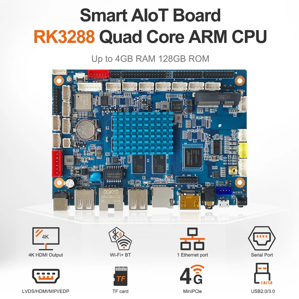 New Liontron K3 Rockchip RK3288 Android Motherboard Professional PCBA Industrial Embedded 1.8GHz Quad Core Linux for Advertising