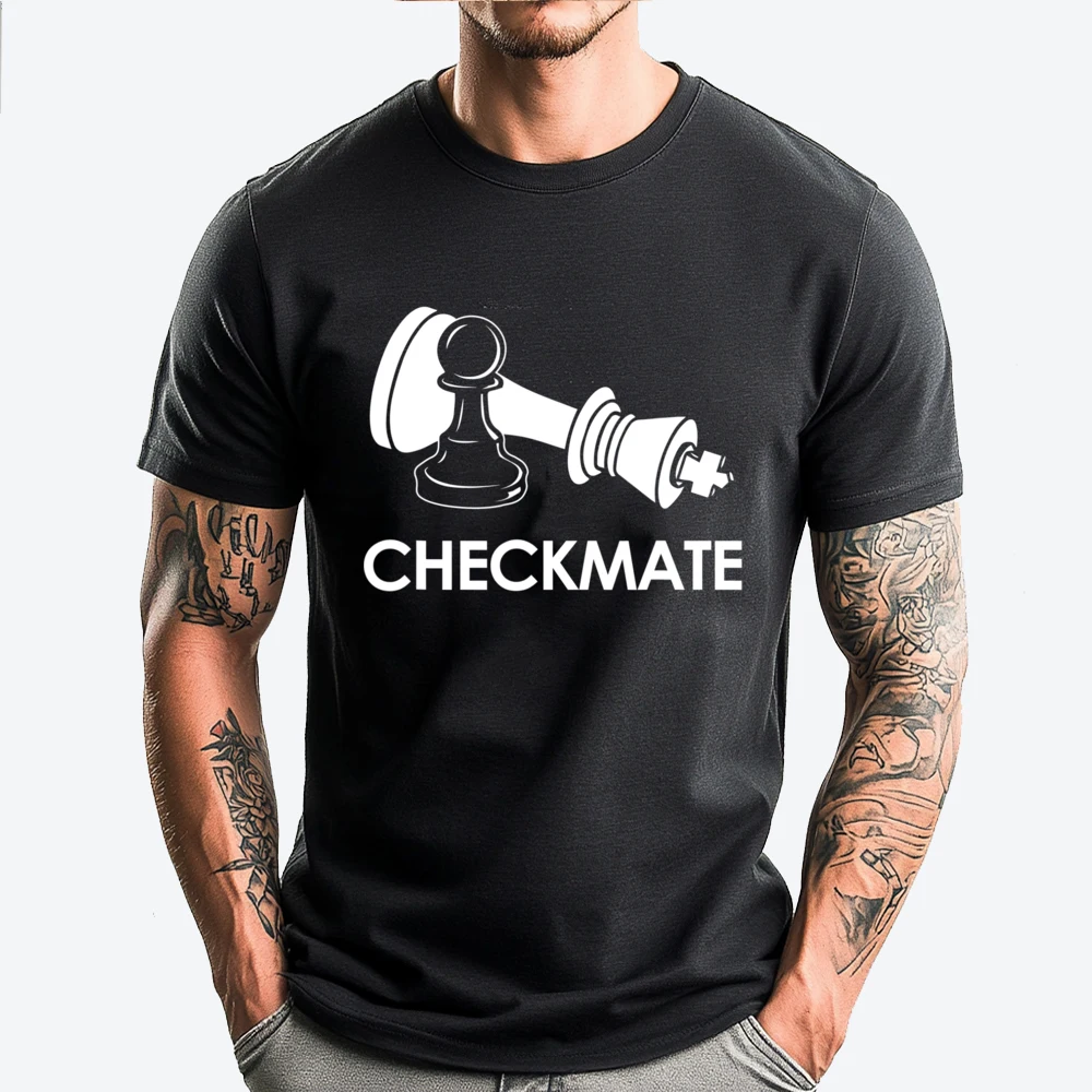 

Chess Checkmate Chess Player King Pawn Kids Mens Clothing Plus Size Youth Men's Clothing Deals Tshirt Big And Tall