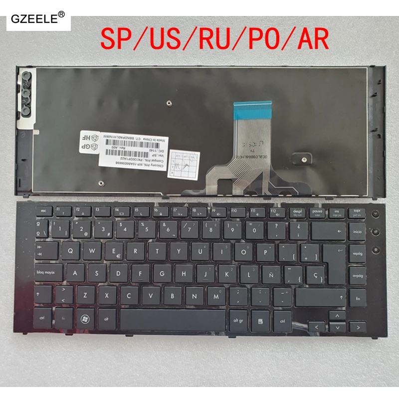 Spanish SP/US/RU/PO/AR Laptop Keyboard for HP for Probook 5320 5320m