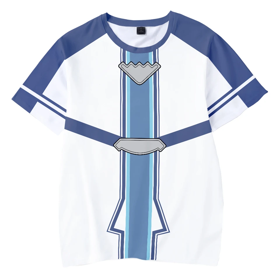 For Men Unisex Kirito Oversize O-neck 3D with Short Sleeve Tops Funny T-shirts Fashion Japanese Anime Sword Art Online Cosplay