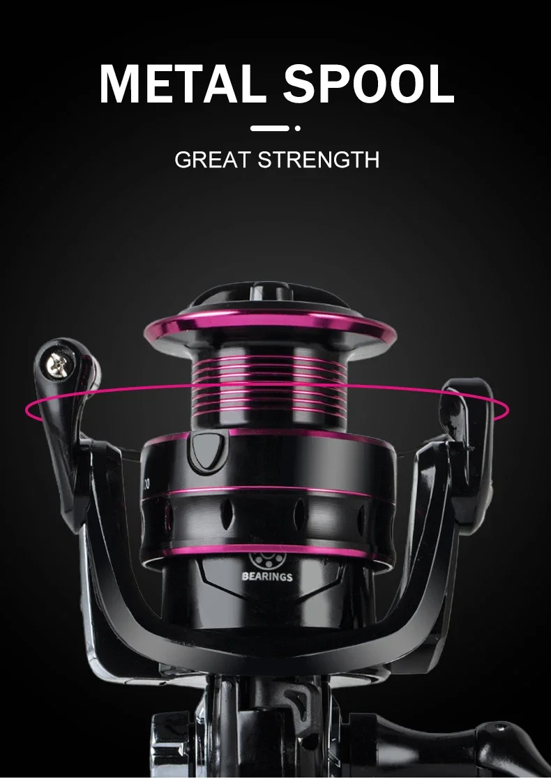 Professioneller Ultraleichter Metall/EVA Links-/Rechtshand-Austauschbarer Angelrollen-Griff 5.2:1 Hohe 26LB Max. Bremskraft für Casting- und Spinnrollen – Detail 3