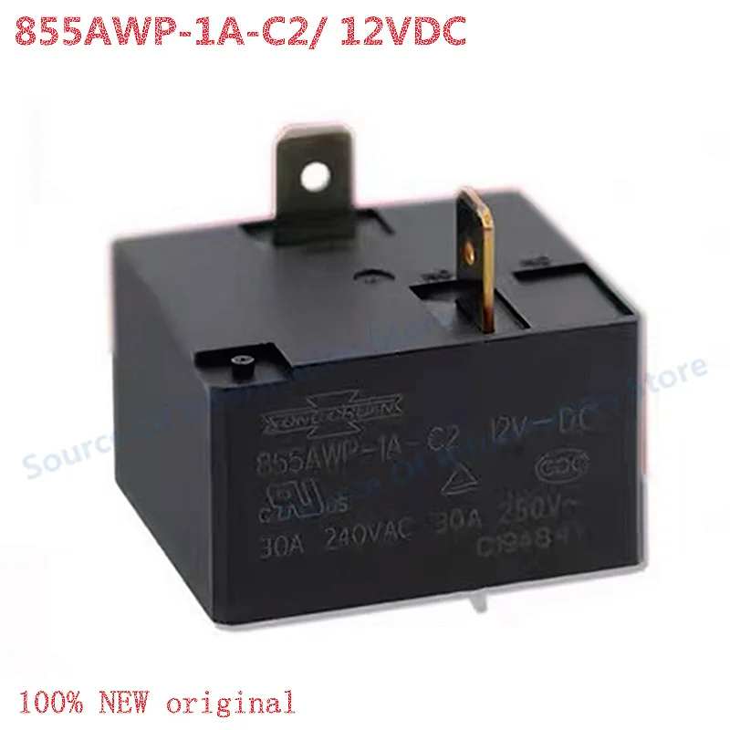 

5Pcs 855AWP-1A-C2 12VDC 4-Pin 30A Power Relay for Electronics
