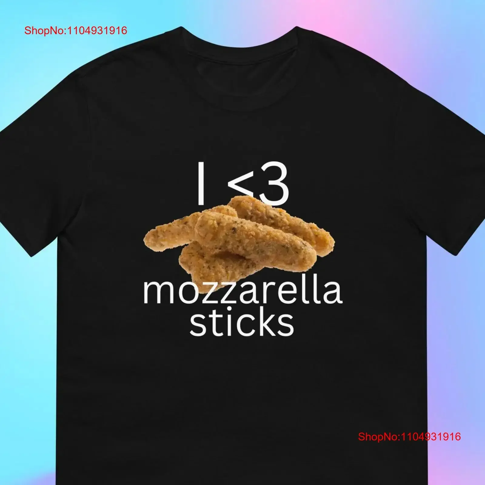 

I Love Mozzarella Sticks T Shirt Funny Oddly Specific vintage Washed Casual Stylish fashion Unisex Slightly Comfortable