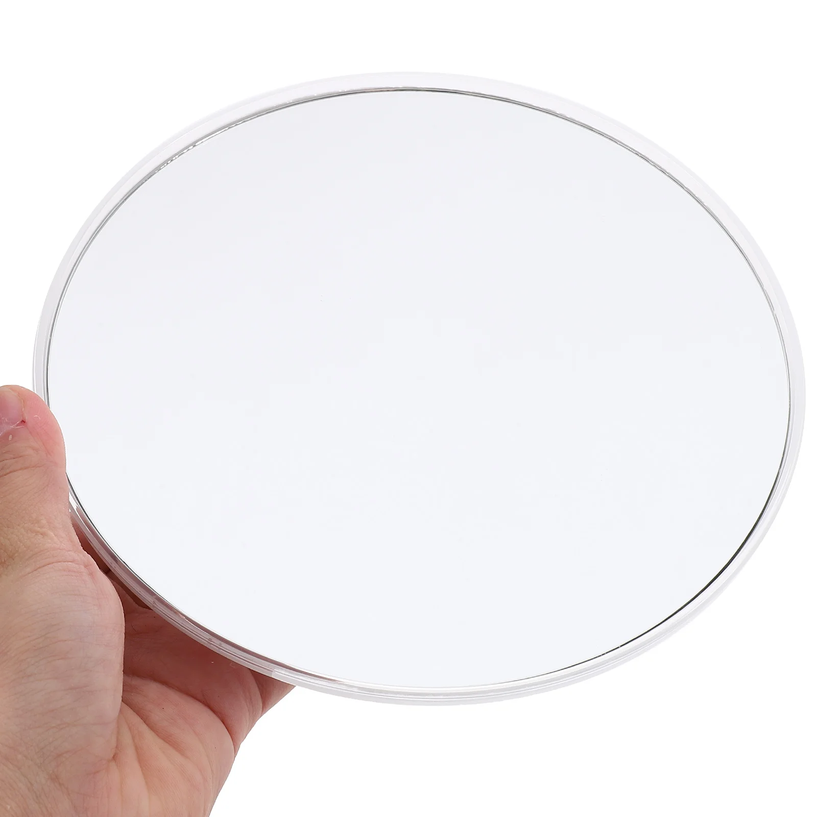 Ventosa Vanity Mirror para Mulheres, Maquiagem com Mesa Decora, Portátil, Plástico, Viagem, Ampliação, Uso do Banheiro, Pendurado na Parede