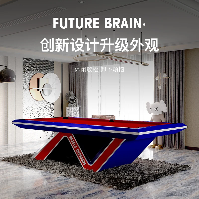 Multi Functional Billiards Table Standard Household Indoor Billiards Table System Villa Light Luxury Modern Style Billiards