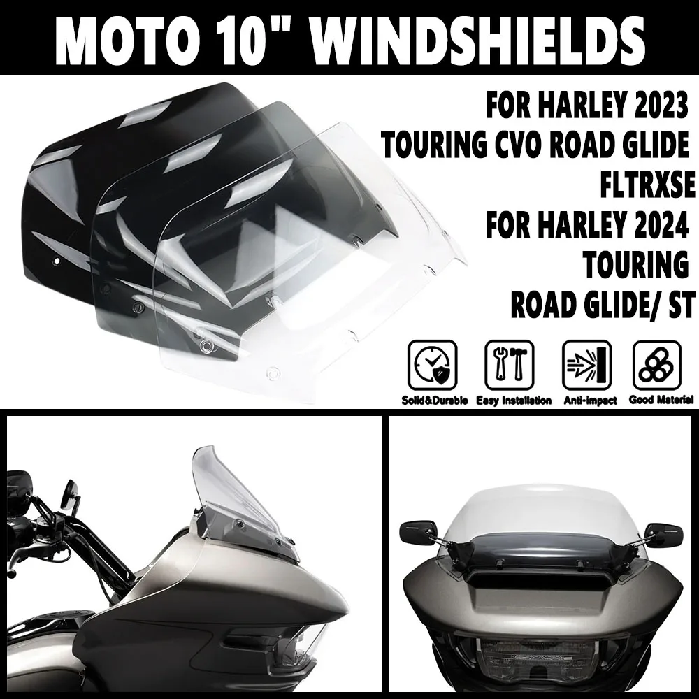 

Для Harley 2023 2024 TOURING CVO 121 117 Road Glide ST FLTRXSE CVO 121 НОВЫЙ мотоцикл 10 "лобовое стекло дефлектор ветрового стекла