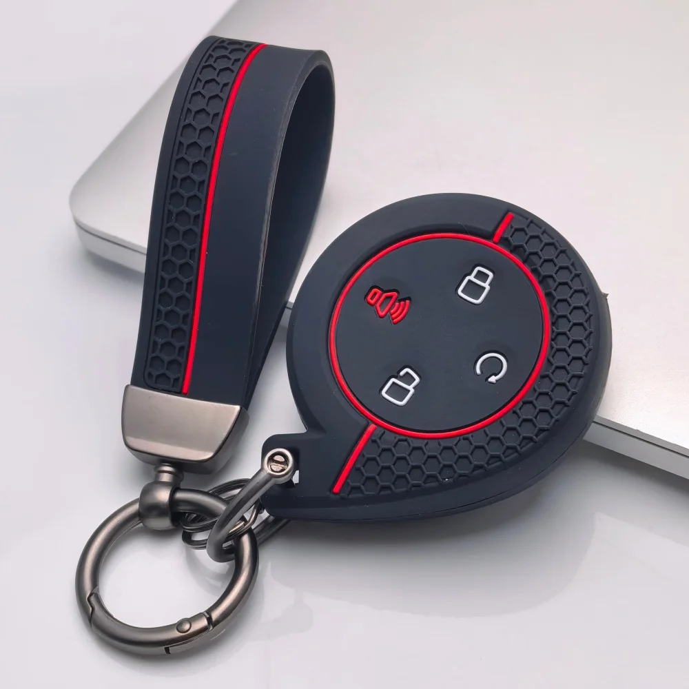 Silicone Car Remote Key Case Cover Bag For Great Wall Mountains Seas POER Truck GWM P Series Pickup 2023 Keychain Accessories